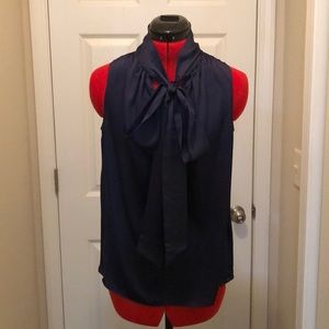 2 for $10 Jones New York Navy Blue Sleeveless Top